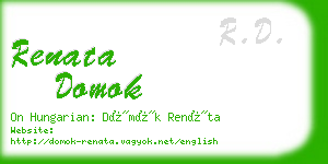 renata domok business card